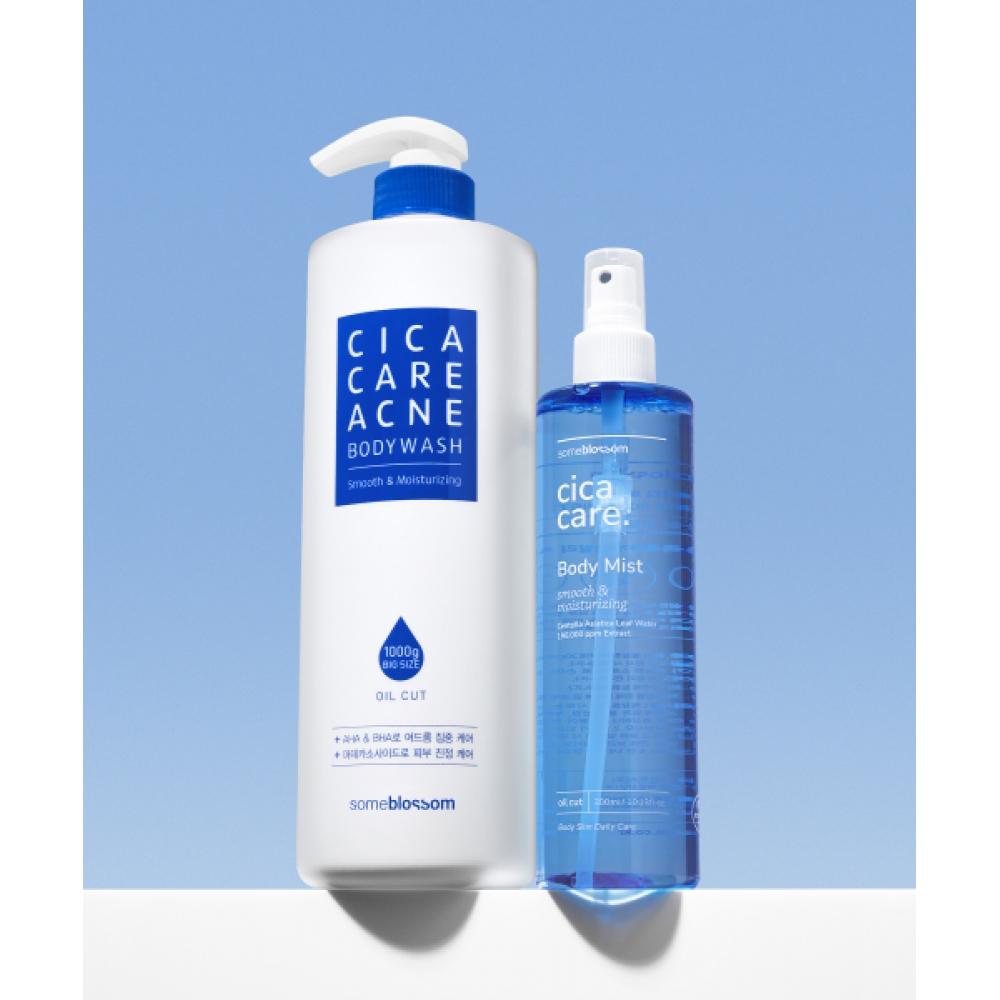 

Someblossom [set Of 2] Cica Care Body Wash 1000g+Body Mist 300ml NONE