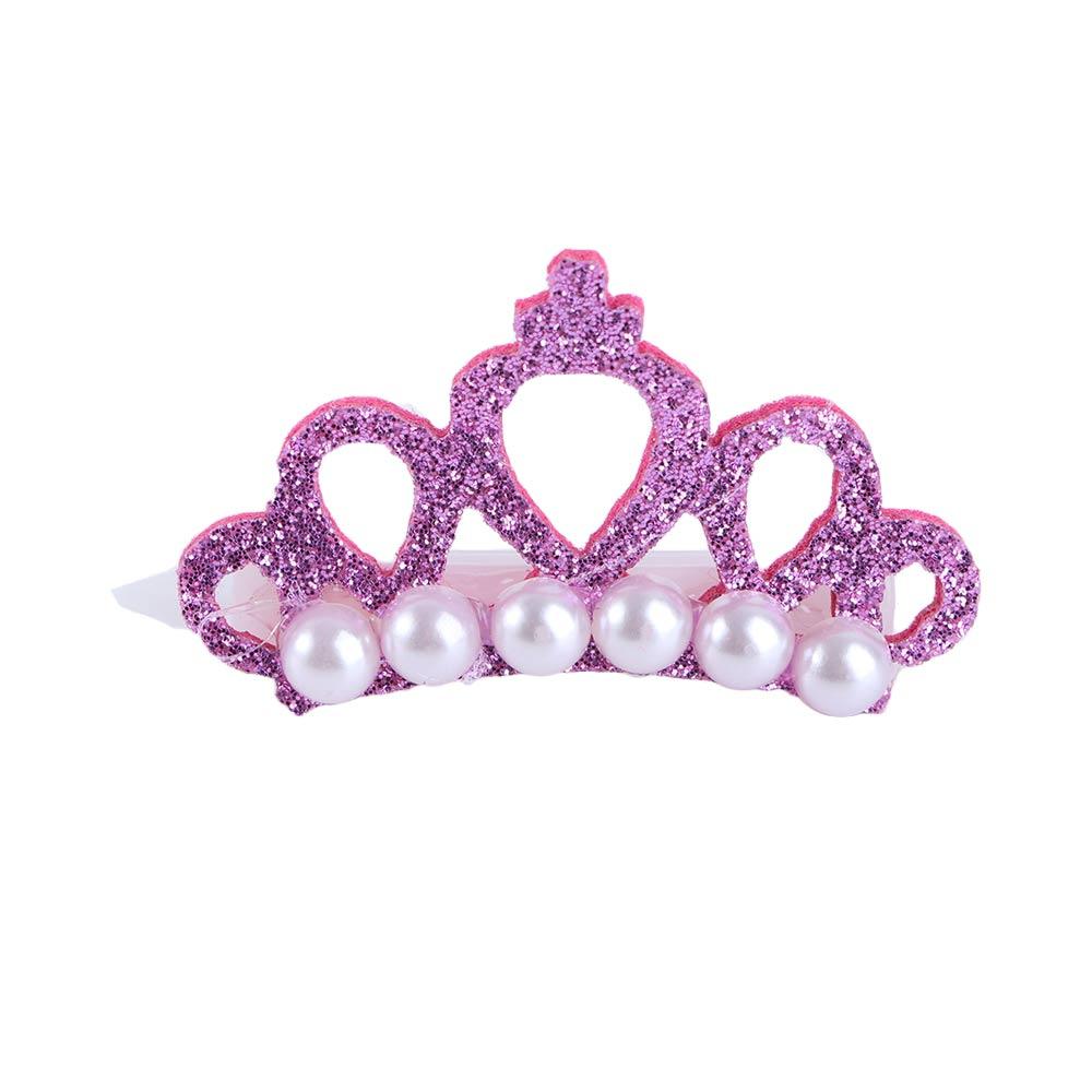 Small Dogs Faux Pearl Crown Shape Bows Hair Clips Bow Cute Head Decoration For Pets Hair Clips Grooming Cat Bow Pet Accessoires