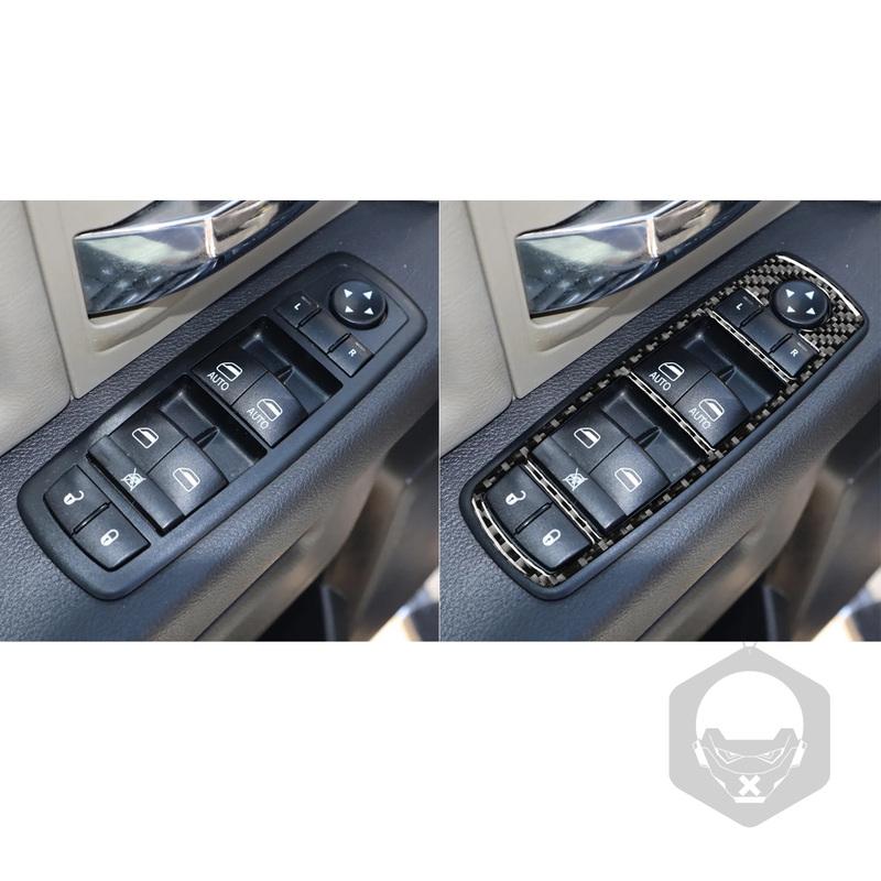 Car Accessories Window Lift Button Cover Dashboard Sides Air Vent Trim Gear Shift Panel Sticker For Dodge RAM 1500 2009-2012
