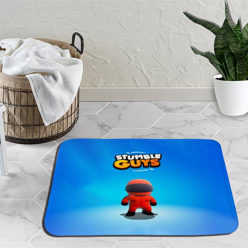 Stumble Guys Karikatür Halı Tökezlemek Oyunları Halı Yatak Odası Dekorasyon Yoga Mat Anime Açık Halı kaymaz Halı doğum günü hediyesi