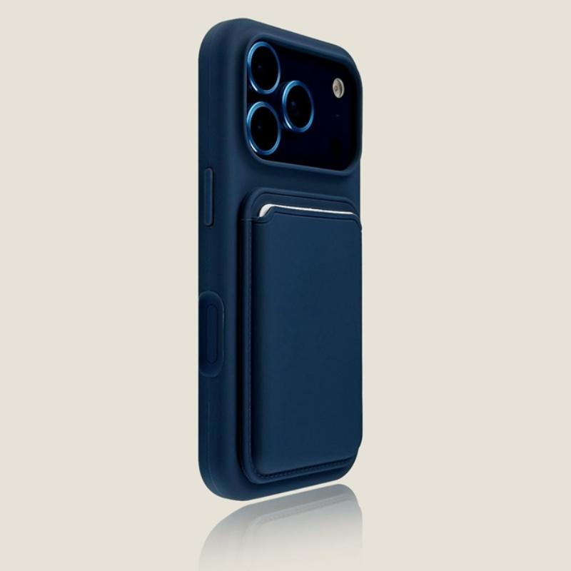 Luxury Magnetic Liquid Silicone Card Bag Phone Case For iPhone 18 12 13 14 15 16 17 18 Pro Max Plus Air For Magsafe Bumper Cover