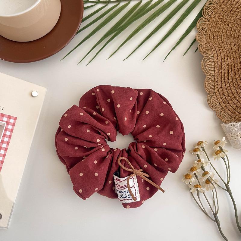 Volán vysoké elastické gumičky do vlasů Dívčí Francouzské Vintage Elegantní gumičky Stuha Sponky do vlasů Ženy Dívky Roztomilé doplňky pro úpravu vlasů