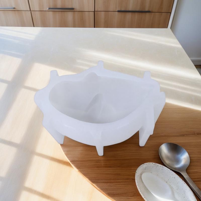 3D Cute Milk Pudding Silicone Mold Jelly Bowl Cake White Cold Ice Powder Mold Cake Kitchen Baking Decoration Accessories