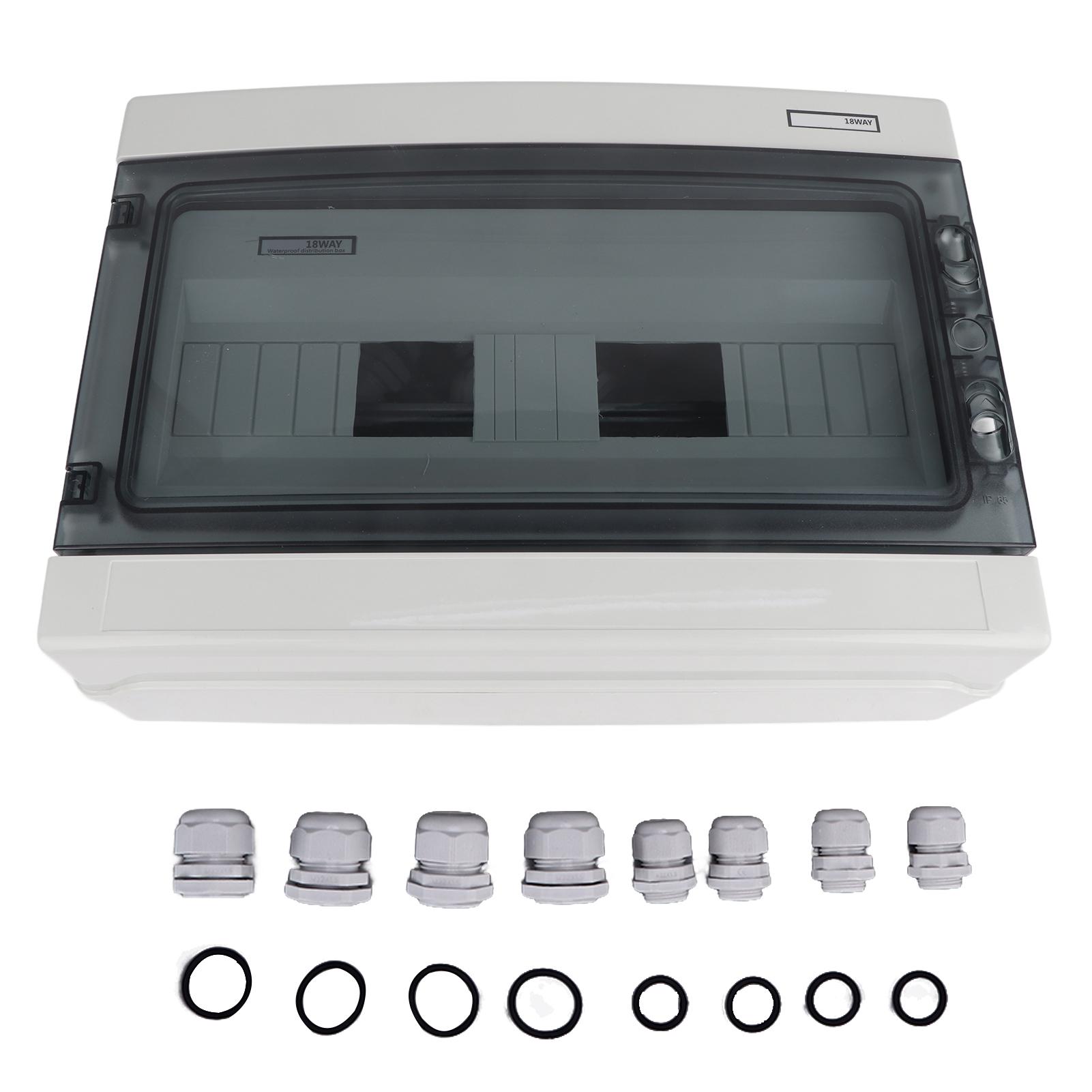 

Power Distribution Box Outdoor Waterproof DIN Rail IP65 for Circuit Breaker MCB Power SGHA 18WAY