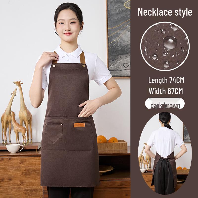 

Водонепроницаемый Маслостойкий Принт Фартук для Магазинов Молочного Чая и Кейтеринга – Новый Стиль для Женщин