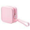 Candy Color Silicone Makeup Bag,Portable Lanyard Cosmetic Case Waterproof Zipper Toiletries Pouch,Mini Wallet Coin Purse