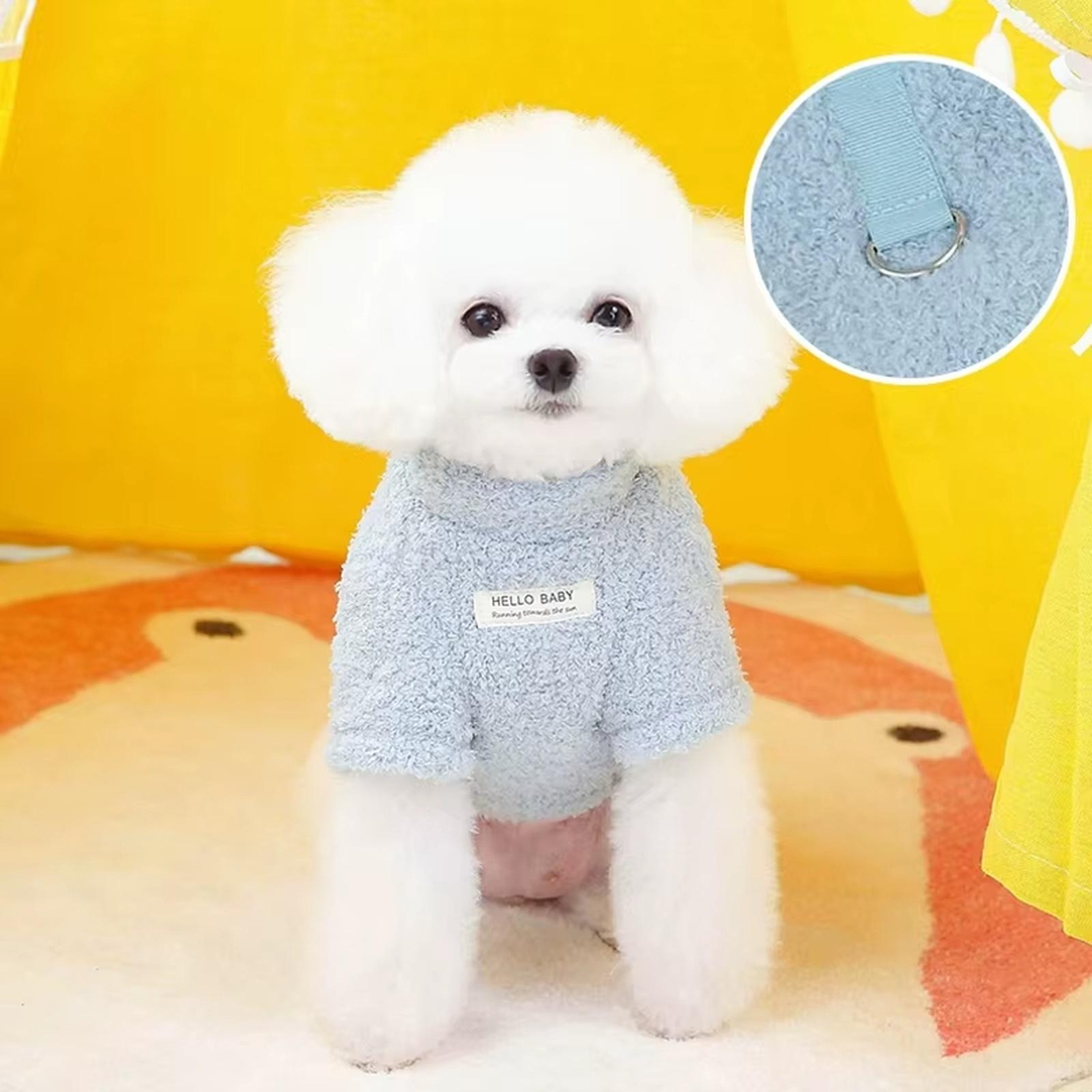 

Winter Dog Sweater Warm Plush Dog Clothes for Small Medium Dogs Cats Soft Puppy Coat Jacket Chihuahua Teddy Costums Dog Supplies XL