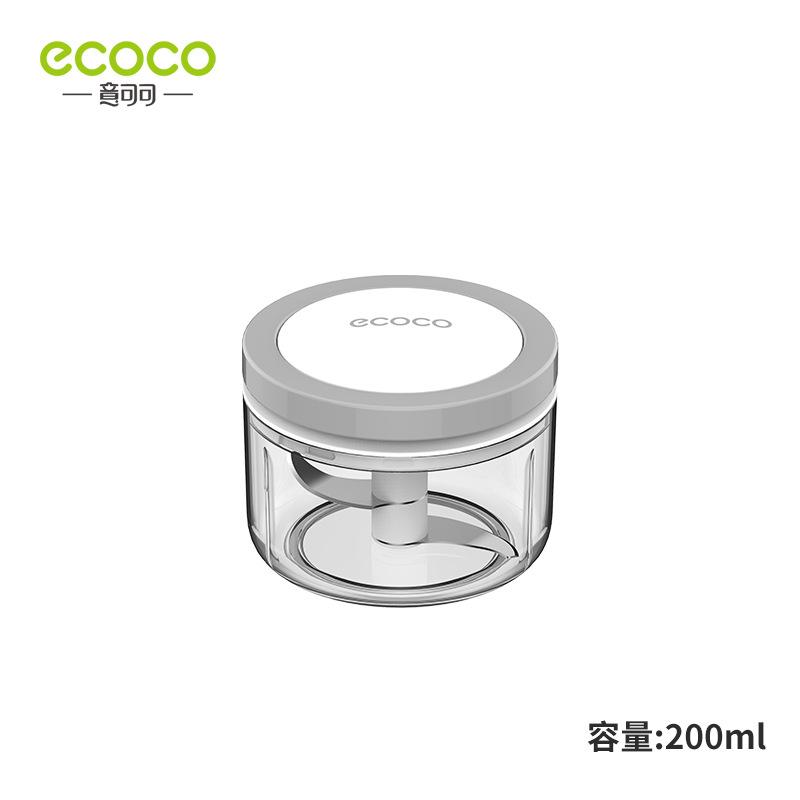 Garlic Masher Household Meat Grinder Manual Mixer Vegetable Chopper Hand-Pulled Chili Cutter Small Food Processor Small Gray