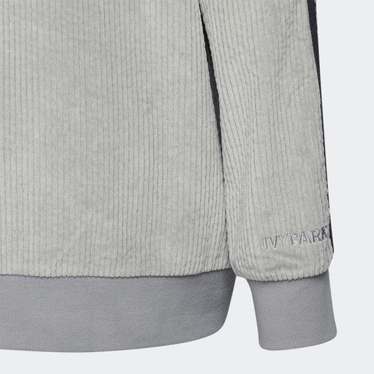 Adidas Originals x Ivy Park Co-Branded Stripe-Side Hoodie Unisex Hoodie Grey HG2520