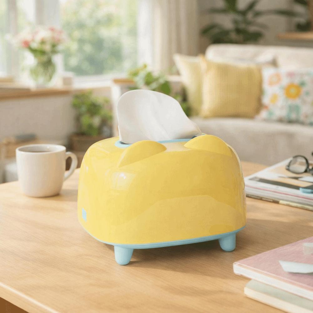 Plastic Desktop Tissue Box Multi-functional Phone Stand Holder Simple Napkin Dispenser  Office