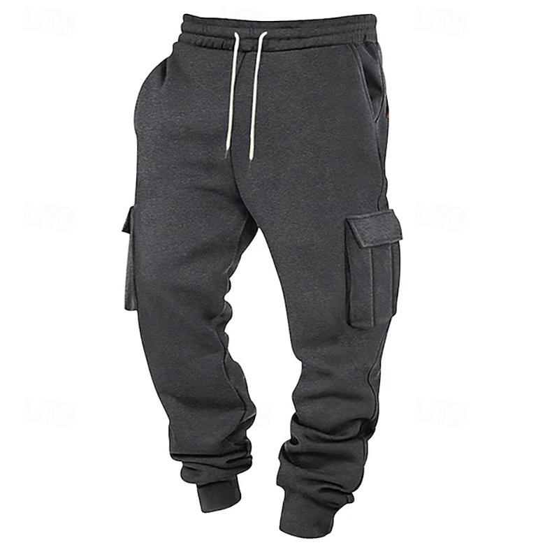 Summer new multi-pocket tooling casual pants men's trend sports long pants