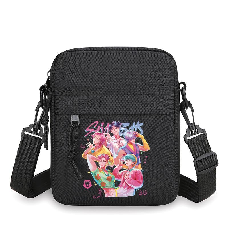 Animation Cartoon Shoulder Bag, Lightweight And Versatile Mobile Phone Bag, Simple Travel Messenger Bag