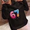 67 Hoodie Donut Ice Cream Graphic Sweatshirt Cute Colorful Unisex Casual Gift