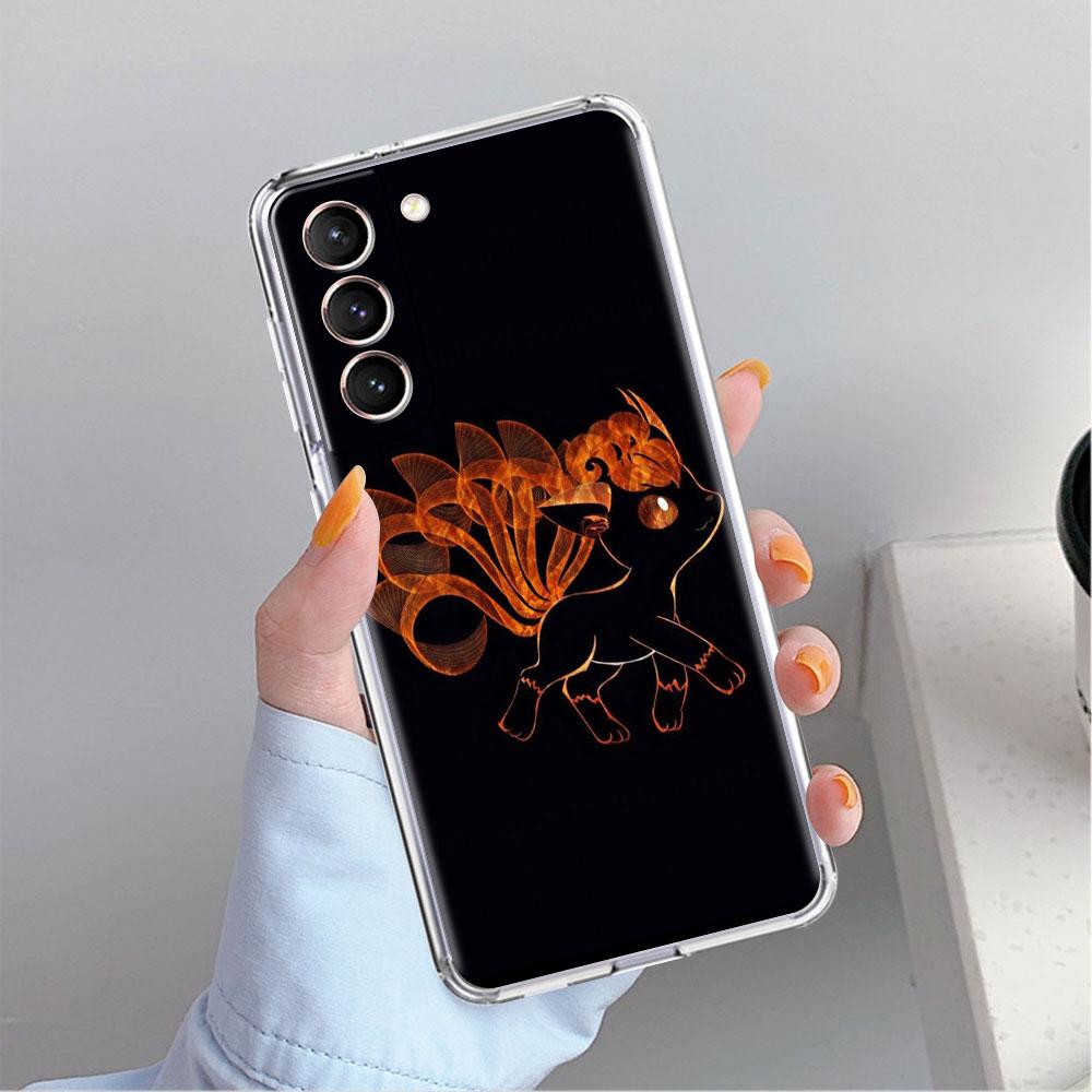 Clear Case For Samsung Galaxy S22 S20 FE S21 S10 S9 Plus Note 20 Ultra 10 Lite Transparent Phone Shell Anime Pokemon Japan