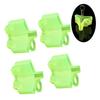 50PCS Treble Hook Protective Casing Polyethylene Safety Cover Fluorescent Green Bonnets