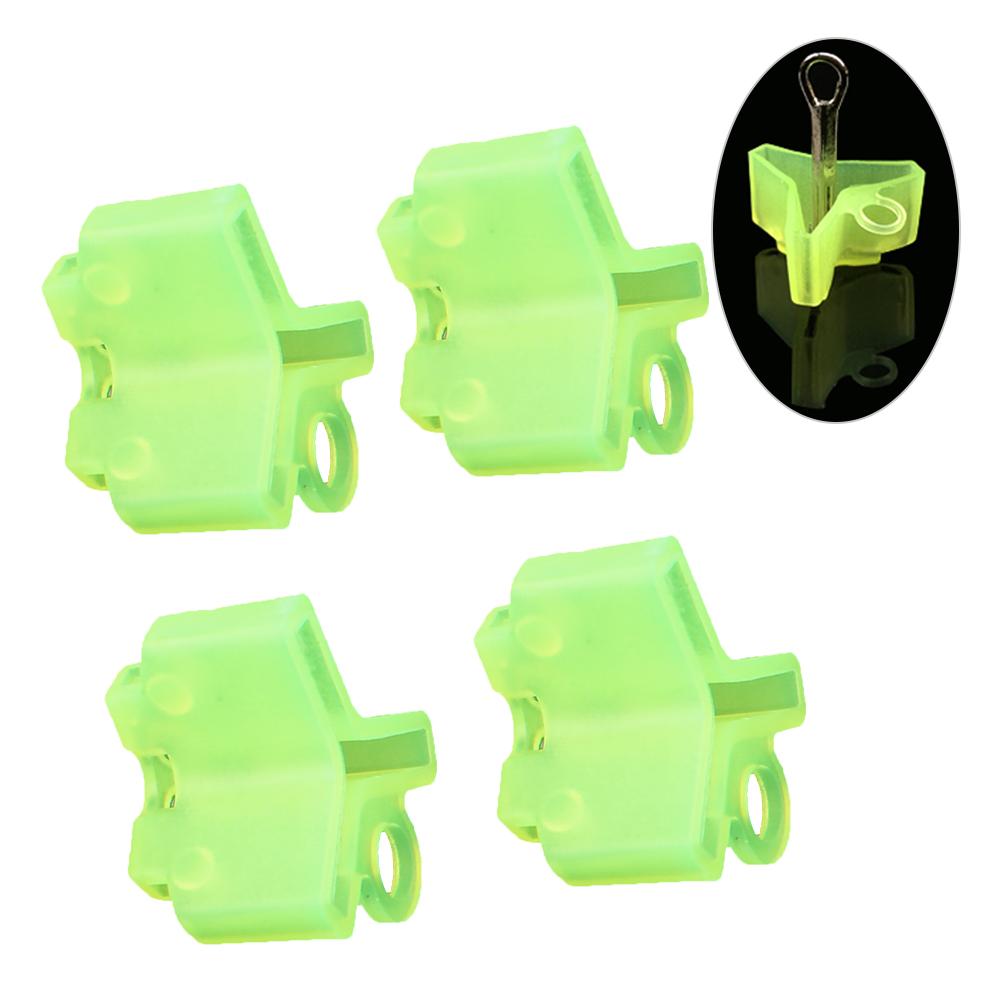 50PCS Treble Hook Protective Casing Polyethylene Safety Cover Fluorescent Green Bonnets