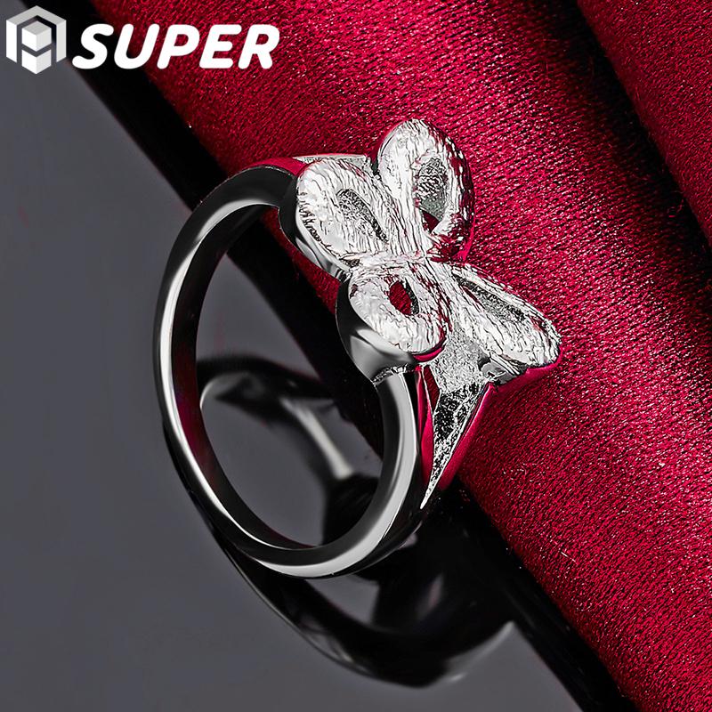 Bague papillon en argent sterling 925