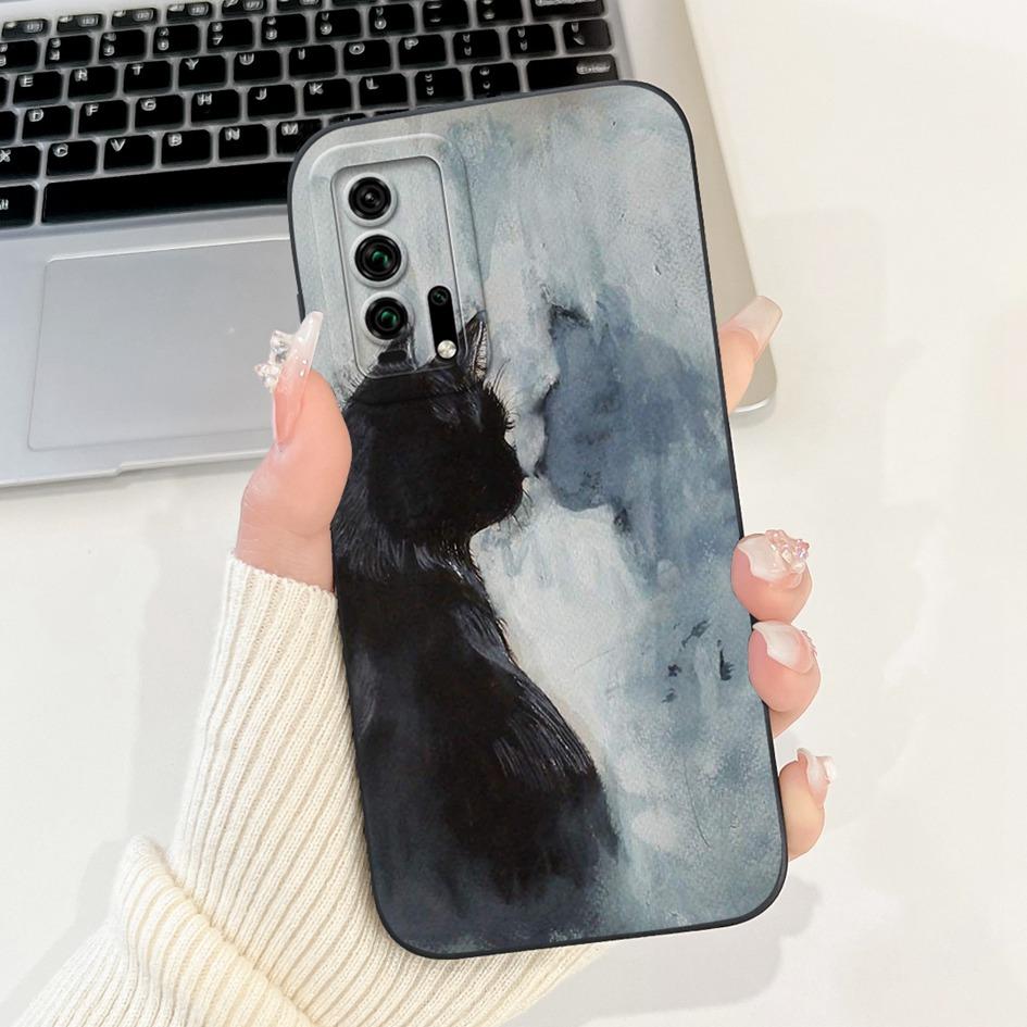 For Huawei Nova 5T Case YAL-L61 YAL-L71 YAL-L21 Honor20 Cover Cute Cartoon Silicone Lens Protective Cover For Honor 20 Pro Coque