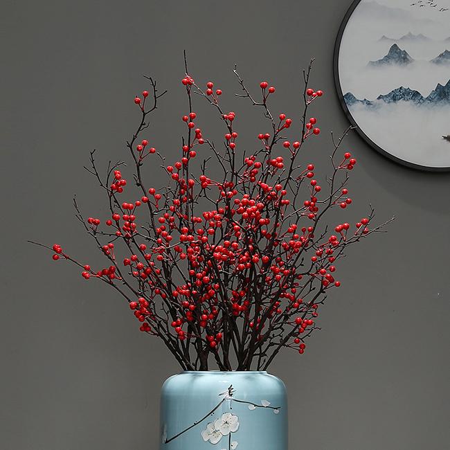 Large Retro Ceramic Floor Vase for Creative Dried Flower Arrangements In Living Room