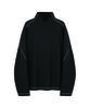 SOMEWHERE OUTSIDE HIKING COMPANY Coverstitch Turtle Neck Long Sleeve_Black