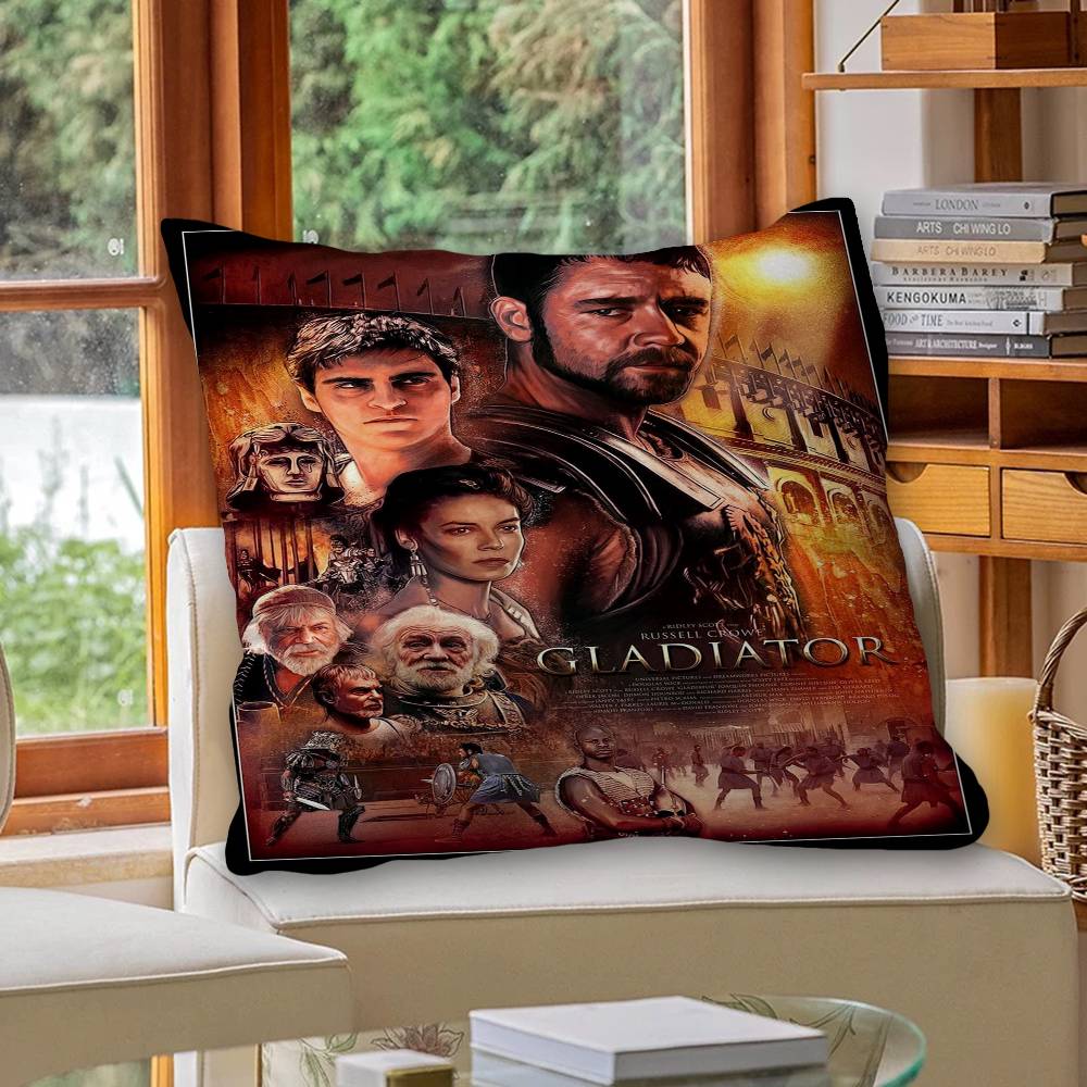 Gladiator Classic Movie Personalized Pillow Dust Cover Bedroom Kids Party Decoration Pillowcase Birthday Children Gift