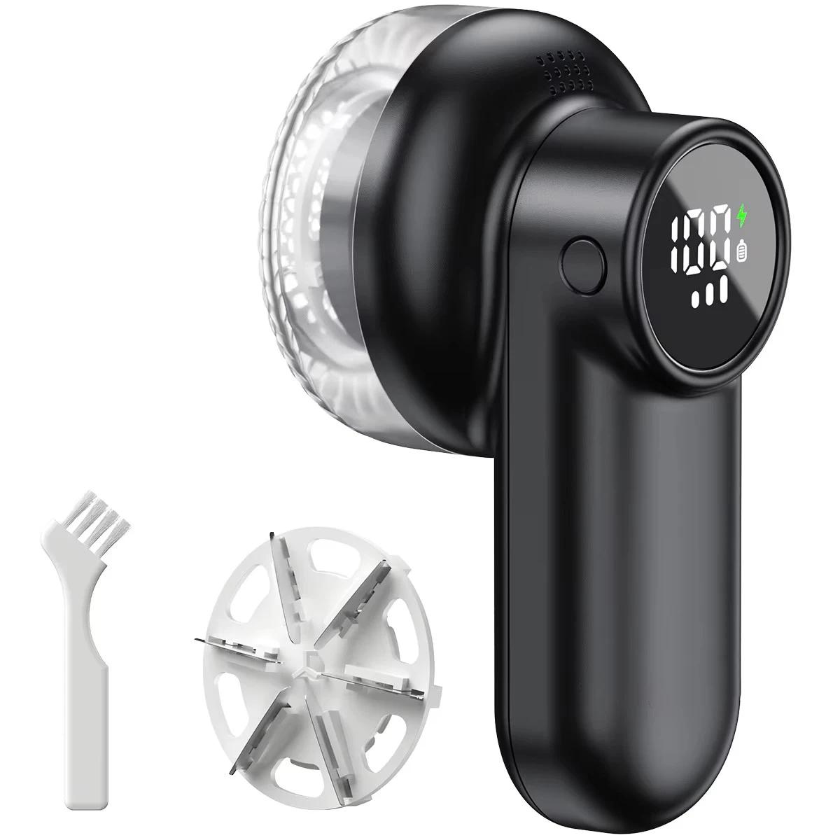 

Новый электрический удалитель катышков, аккумуляторный удалитель катышков, дефростер для одежды, свитера, интеллектуальный цифровой дисплей, бритва для удаления катышков, триммер чёрный