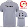 Technics Headphone Print T Shirts Unisex Disco Dj Party House Detroid Harajuku Fashion T Shirt Oversized Tshirt Trendy Dj Tee Tops