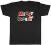 Merry & Bright Festive Christmas Xmas Winter Mens T-Shirt Tee Gift Top