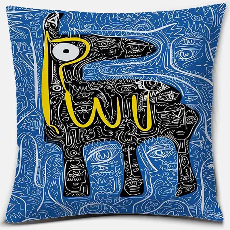 Furniture Decoration Graffiti Series Pattern Decoration Pillowcase Sofa Pillowcase Home Office Decoration