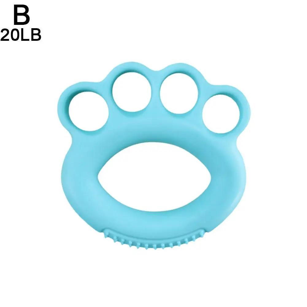 10-60LB Silicone Finger Gripper Hand Resistance Band Pow Wrist Finger Trainer Forearm Exercise Gripping Expander Stretcher J2I7