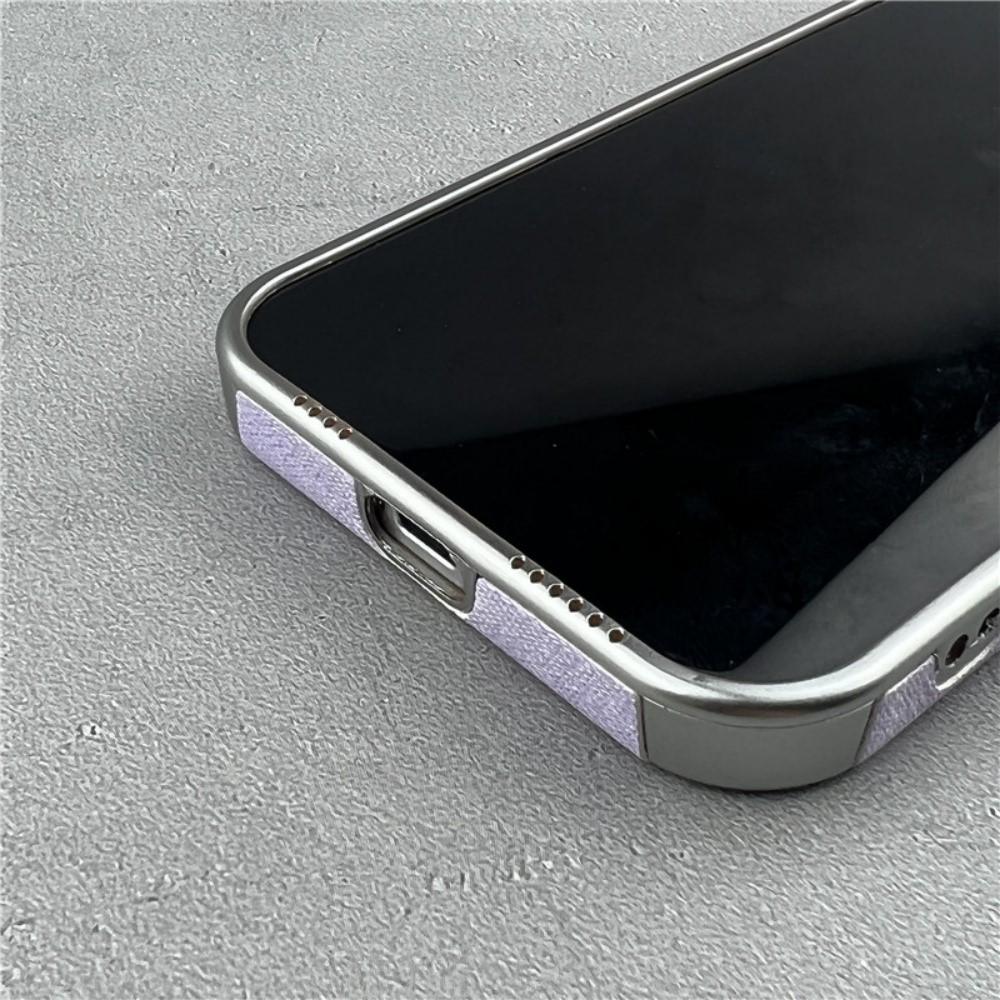 Candy Vintage Cowboy Stoff Hülle für iPhone 17 Air 16 15 14 13 12 Pro Max 11 Plus 17Pro Jeans Weicher Stoßfänger Galvanisierte Abdeckung