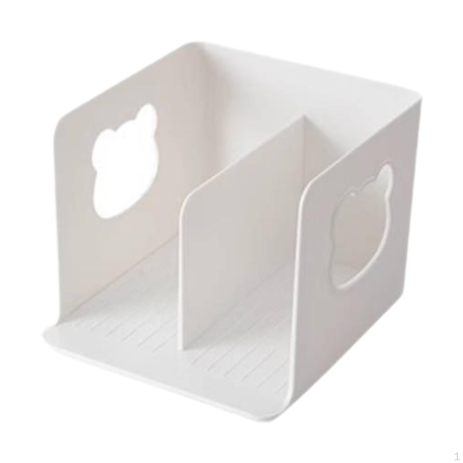 

Desktop Book Holder File Sorter Shelf for Office Desk Indoor Study Room белый