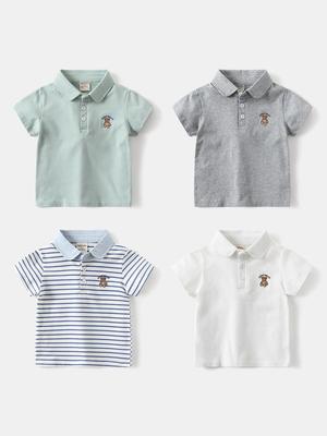 Boys' 2026 Summer Short-Sleeve Polo - Stylish Baby & Toddler Collared T-Shirt