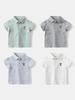 Boys' 2026 Summer Short-Sleeve Polo - Stylish Baby & Toddler Collared T-Shirt
