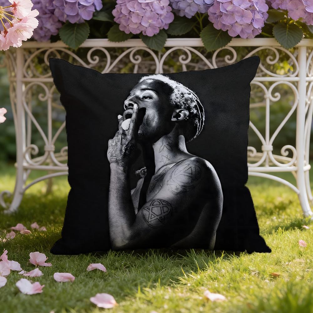 P-Playboi CartiS Cushion Cover Home & Car Dual-Scene Pillow Cover: Reversible for Premium Comfort