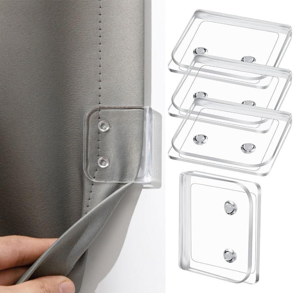 

4pcs Shower Curtain Clips No Punching Shower Curtain Clip 4Pcs