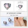 copper Charm Compatible With Bracelets Do It Yourself Jewellery Making Pink Zircon Authentic Red Blue Charm Bead Charms Ideal For Women Wedding Birthd