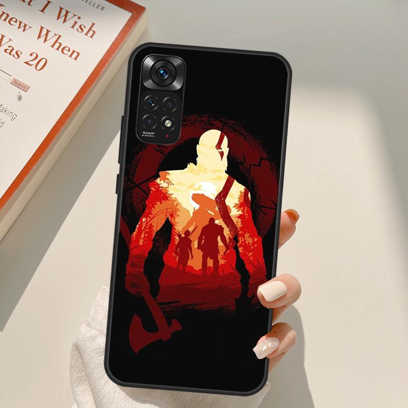 Funda de God of War Para Xiaomi Redmi Note 11 Pro 8 9 11S 10S 9S Note 10 Pro Cubierta Para Redmi 10 10C 9A 9C