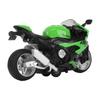 Kids Pull Back Motorcycle Toy Sound Light Effects High Simulation Alloy Motorcycle Model Green