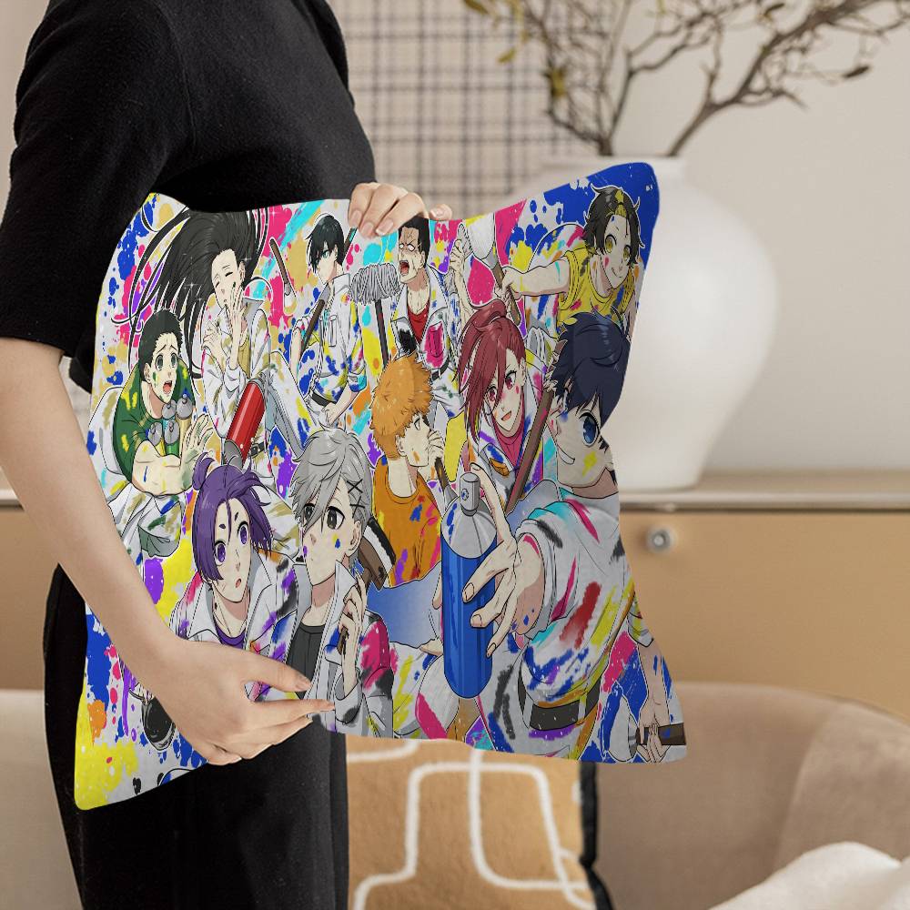 B-BLÅ LÅS 45*45cm Kuddfodral Örngott Dekorkuddfodral Hem Örngott För Soffkudde