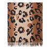 New Soft and Warm Faux Cashmere Leopard Print Fringed Scarf A High End Women's Scarf Shawl