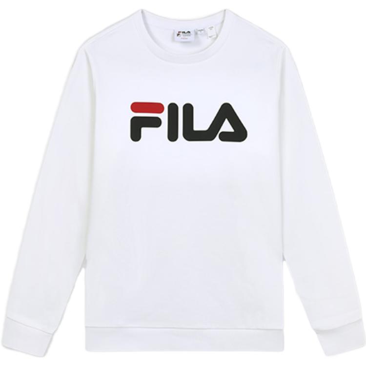New FILA Sweatshirt Unisex Standard White F51U334231FWT