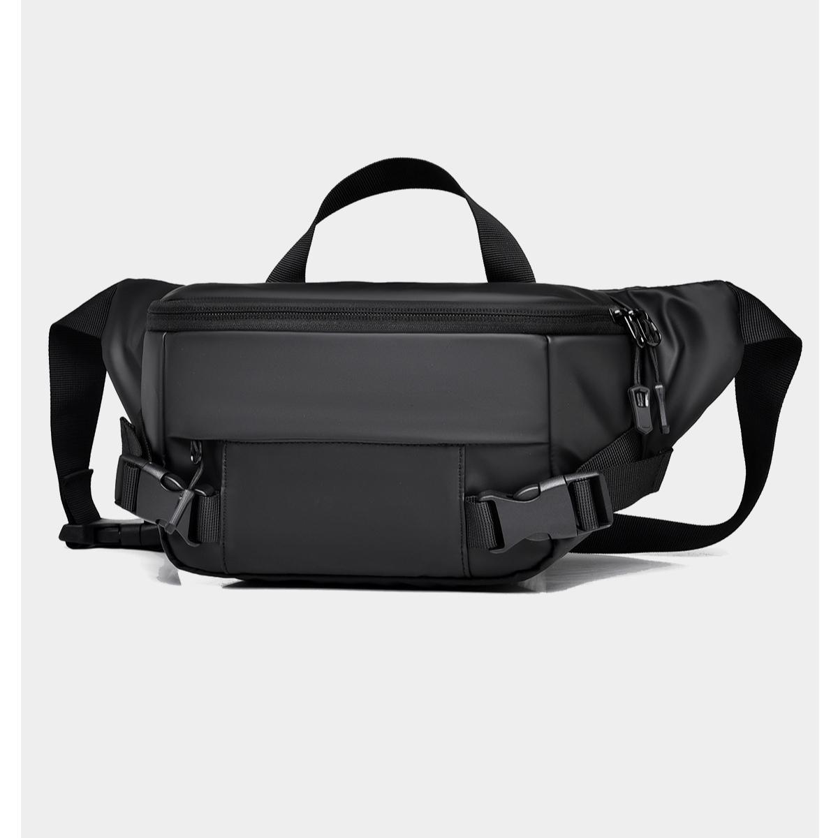 

Новая мужская сумка-мешок на одно плечо Crossbody High-end Outdoor Work Chest Bag имеет большую водонепроницаемую емкость 36X4X15CM серый