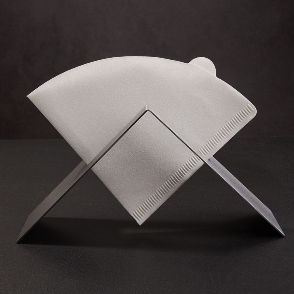 V-Shaped Coffee Filter Holder Stainless Steel Coffee Filter Paper Stand Kitchen