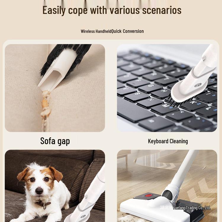 All-in-One Wireless Vacuum & Mop with High Power, Super Suction, Handheld Pet Hair Remover for Home Use