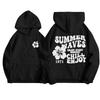 American new cross-border Amazon independent station hooded sweater women's print pullover hoodie sweater long sleeve outer wear