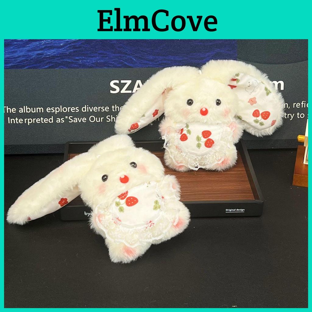 Plush Bunny Keychain With Squeaker And Pearl Chain For Kids And Adults