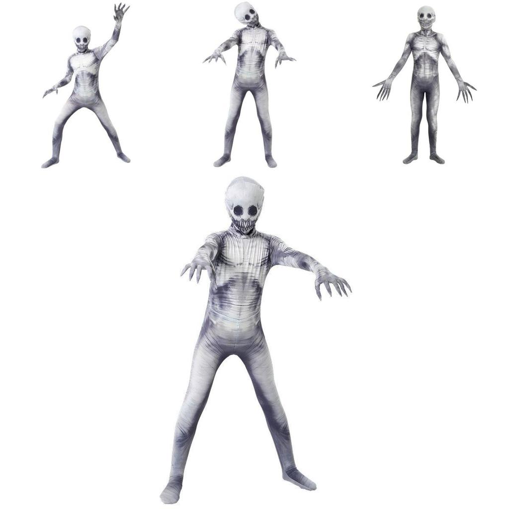 Werde zur Creepypasta-Legende mit dem Rake Morphsuit-Kostüm für Halloween
