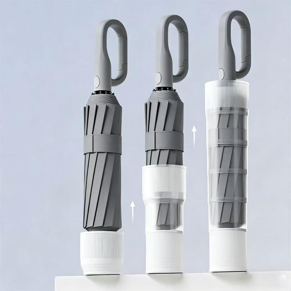 Ergonomic Handle Folding Umbrella Wind-Resistant Anti-UV Umbrella Portable Car Umbrella