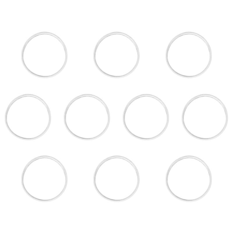 10Pcs Lid Sealing Gaskets Replacement Leakproof Silicone Cup Lid Gaskets Seals for Insulated Metal Steel Tumblers белый